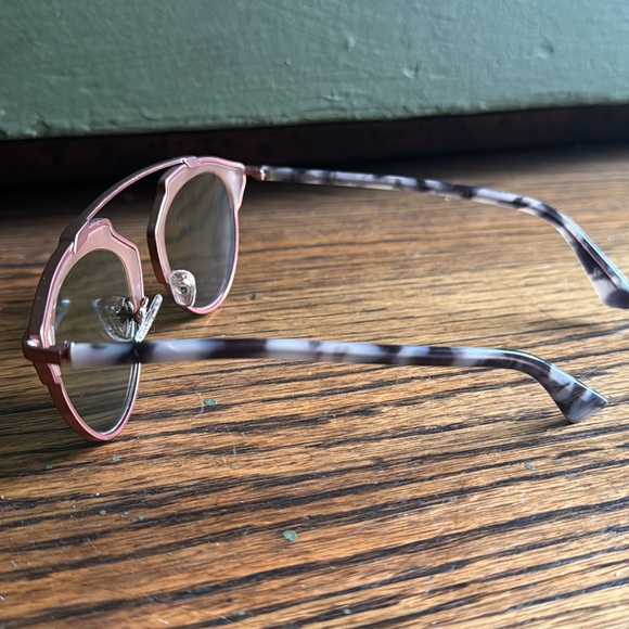 Christian Dior mirrored pink tortoise shell frame sunglasses - Picture 4 of 10